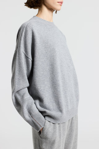 Pure cashmere crew-neck sweater
