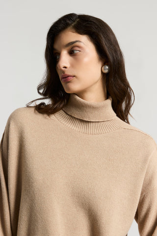 Pure cashmere turtleneck sweater