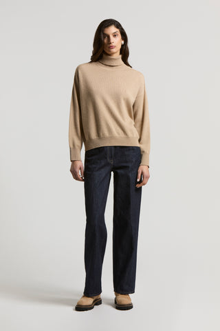 Pure cashmere turtleneck sweater