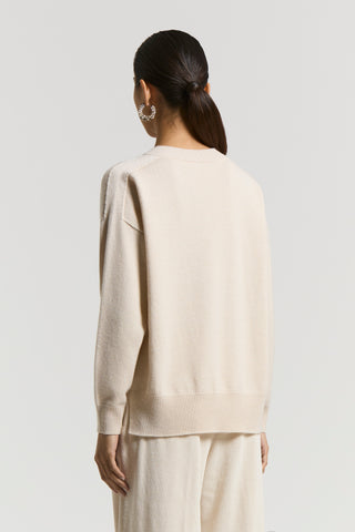 Pure cashmere V-neck sweater