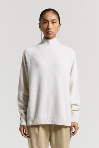 Cashmere, silk and wool turtleneck sweater