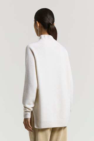 Cashmere, silk and wool turtleneck sweater