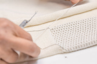 Maglia collo alto in lana seta cashmere