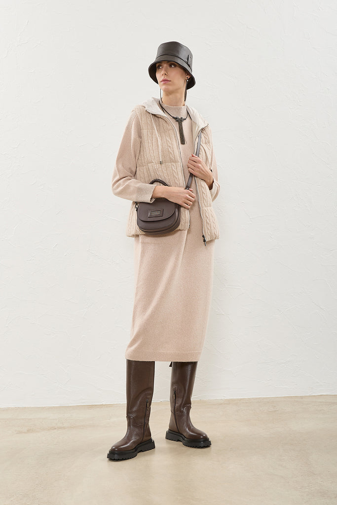 Wool, silk and cashmere dress  