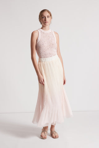 Dégradé pleated skirt