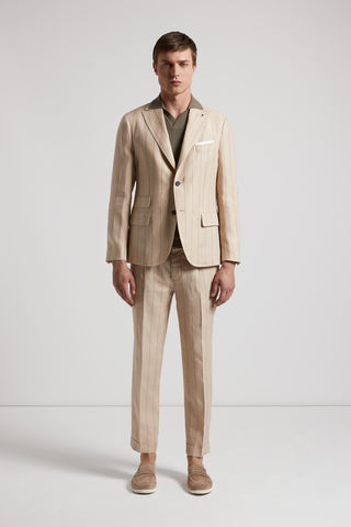 Ermenegildo Zegna linen single-breasted blazer