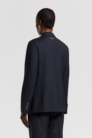 Single-breasted Loro Piana merino wool blazer