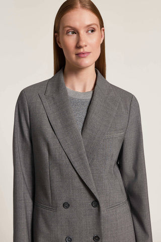 Blazer doppiopetto in lana bistretch