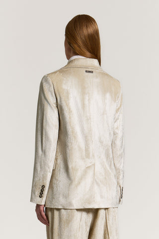 Blazer monopetto in velluto