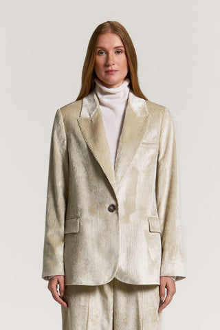 Blazer monopetto in velluto