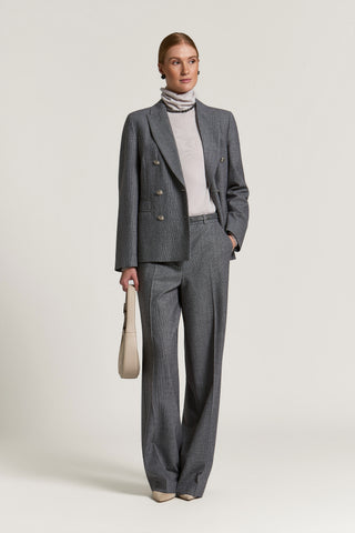 Blazer doppiopetto in lana viscosa