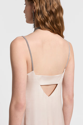 Viscose dress with straps