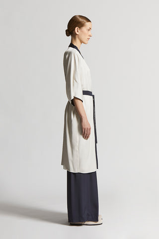 Viscose satin kimono
