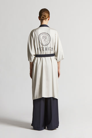Viscose satin kimono