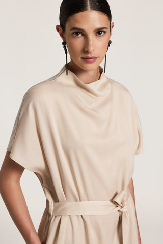 Abito in twill in puro tencel manopesca