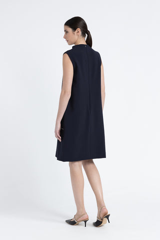 A-line midi dress with Punto Luce  