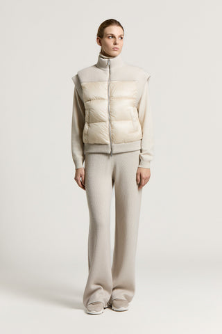 Gilet in lana, cashmere e lamé