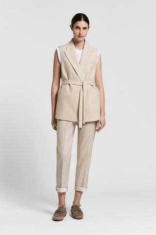 Blazer in gabardina di cotone stretch