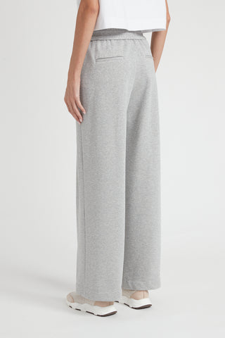 Cotton Lurex fleece trousers  