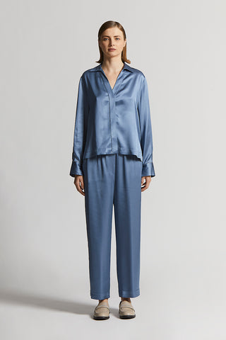 Viscose satin trousers