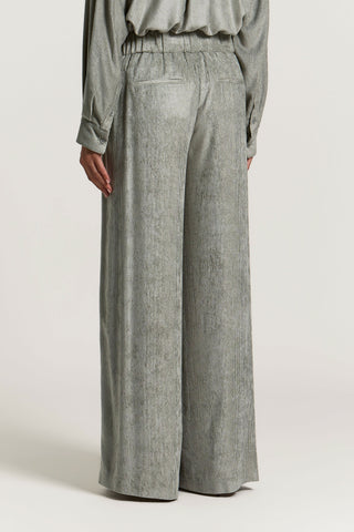 Pantalone palazzo in velluto a coste