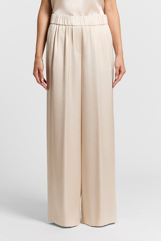Viscose satin trousers