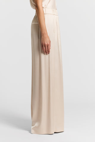 Viscose satin trousers