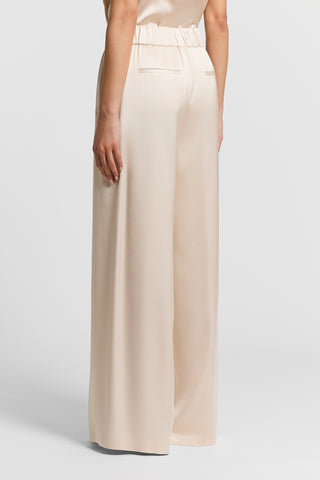 Viscose satin trousers