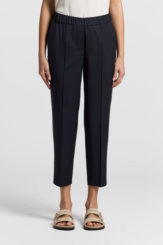 Loro Piana merino wool trousers with elastic