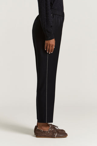 Pantalone in flanella in lana lurex