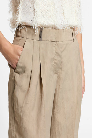 Technical organza trousers