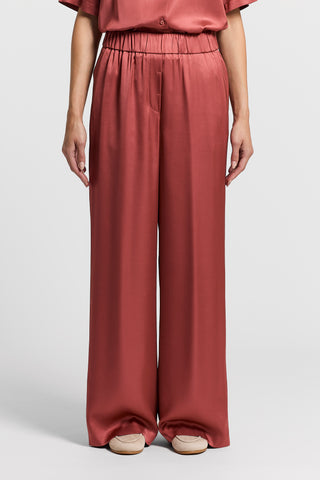 Viscose satin trousers