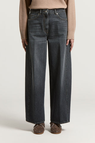 Denim in twill cotone fermo