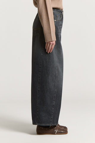 Denim in twill cotone fermo