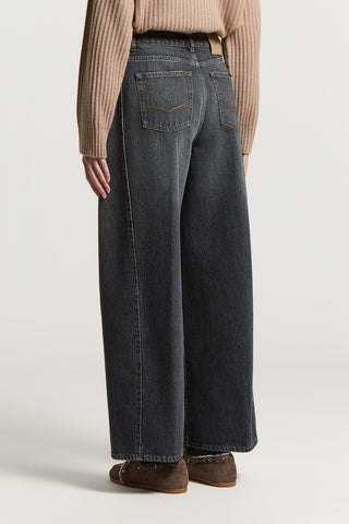 Denim in twill cotone fermo