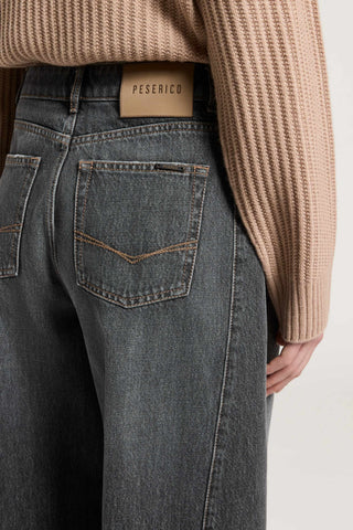 Denim in twill cotone fermo