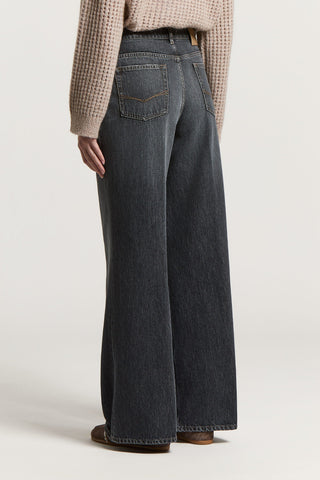 Denim in twill cotone fermo