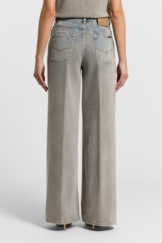 Tie-dye palazzo jeans