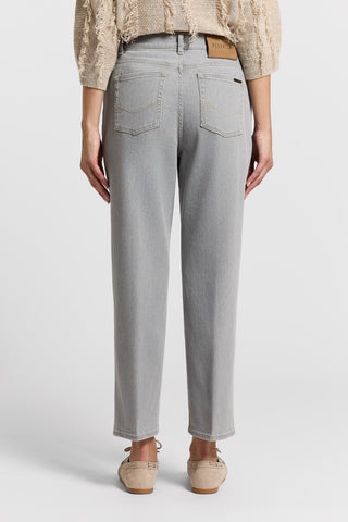 Grey cotton jeans