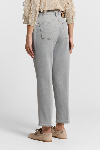 Grey cotton jeans