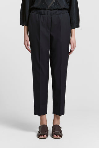 Pantalone a sigaretta in tela tecnica misto viscosa