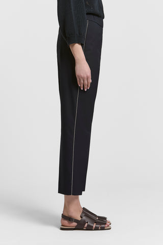 Pantalone a sigaretta in tela tecnica misto viscosa