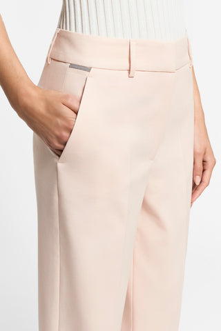 Cotton and viscose trousers