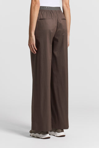 Stretch cotton sateen trousers