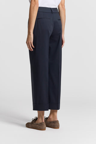 Lightweight cotton gabardine trousers