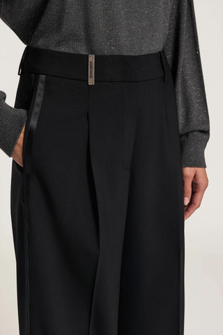 Pantalone in lana bi-stretch