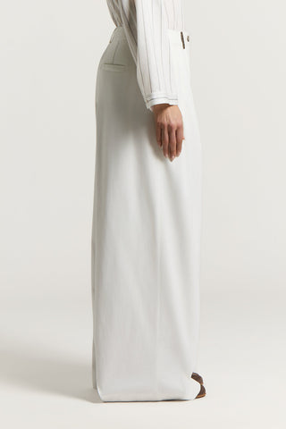 Cotton gabardine trousers