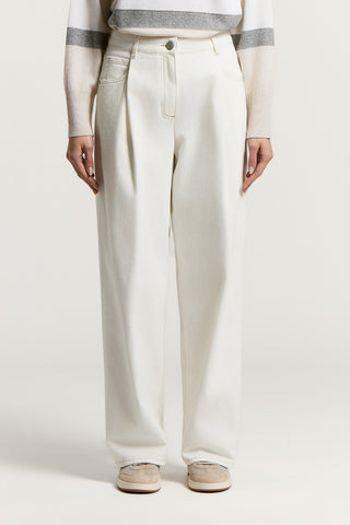 Denim in twill cotone