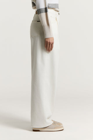 Denim in twill cotone