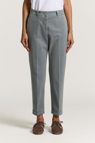 Pantalone in gabardina di cotone
